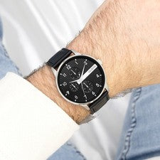 Oozoo Reloj De Pulsera Para Hombre Timepieces Analógico De Metal Negro UOC11309