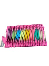 $110 MELLOW WORLD Cartera Fucsia Para Mujer Bolso sin asas Correa Bandolera Ajustable Nueva con Etiquetas