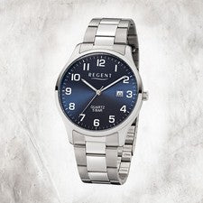 Regent R1153400 Reloj Caballero Acero Inoxidable F-1179 Cuarzo Pulsera Plata