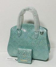 BOLSO BRAHMIN NUEVO CON ETIQUETAS WATERFALL TIDES ROSETTA Y JANE WSLLET ~ CUERO GENUINO