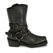 Hombres Retro Hebilla Correa Vaquero Botines Punk Puntera Cuadrada Zapatos Militares Motociclista
