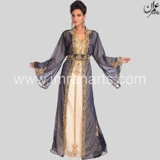 Vestido de novia de dama de honor D14 elegante Farasha étnico Abaya Dubai Kaftan