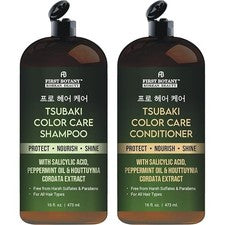 Champú y acondicionador First Botany Tsubaki Color Care - 16 fl oz ea