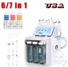 Limpiador facial de agua de hidrógeno 6/7 en 1 máquina de belleza dermoabrasión cáscara acuática EE. UU.