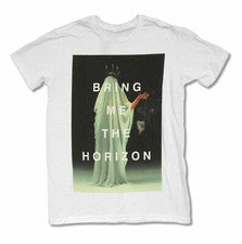 Camiseta Hot Bring Me The Horizon Cloaked Blanca Negra Hombre S-234XL