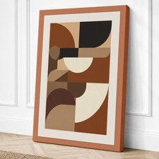 Impresión en lienzo geométrica geometría curva arte de pared decoración del hogar listo para colgar