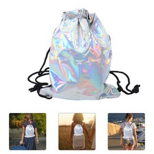 Mochila con cordón brillante personalidad 1 pieza para mujer bolso con cordón moda