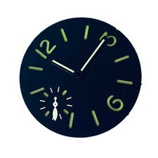 Reloj 34,5 mm esfera verde luminosa con manecillas juego para movimiento ETA 6497 ST3600