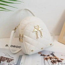 Mini Mochila Para Mujer Cuero PU Moda Viaje Bolso de Hombro Paquete para Teléfono Cartera