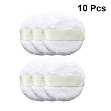 10 piezas Esponja de Maquillaje Polvo Mineral Puff Polvo Lavable Esponja Base Esponja