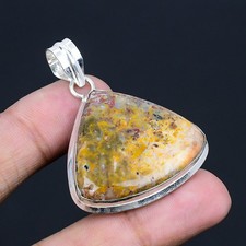Costura de ágata piedras preciosas hechas a mano 925 plata esterlina joyería ...