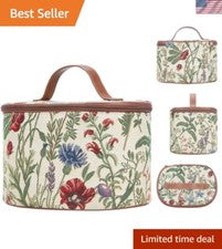 Elegante bolso tocador tapiz para mujer con flores de jardín - 14 diseños disponibles