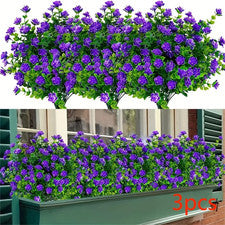 3/8 Piezas Flores Artificiales para Decoración de Hogar y Jardín - Flora de Simulación Realista