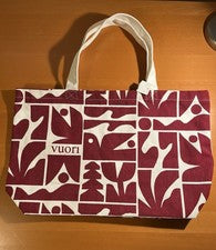 Bolso de Mano Vuori De Gran Tamaño Lona 2025 Cody Hudson Rojo Fresa Diseño V8187 Nuevo con Etiquetas