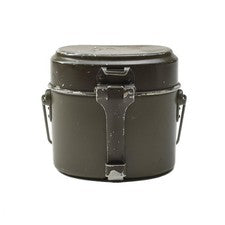 Utensilios de cocina originales del ejército austriaco olla de aluminio camping