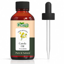 Aceite de canola 100 % puro natural prensado en frío aceite portador para el cuidado de la piel y el cabello