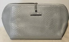 BOLSO DE BELLEZA MAQUILLAJE ~ GRIS PLATA MOTEADA ~ EXPERTO EN BELLEZA ~ NUEVO
