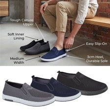 PARA HOMBRES ALPARGATAS INFORMALES DE LONA ZAPATOS DE SALÓN GIMNASIO PLIMSOLLS ZAPATILLAS TALLA