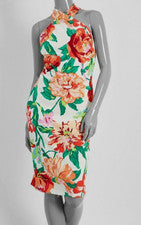 Vestido para mujer RACHEL Rachel Roy blanco floral Harland MIDI talla pequeña