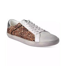 Inc Para hombres Marfil Leopardo Estampado Envejecido Cordones Tenis Guepardo Nuevo en Caja