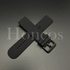 Correa de reloj de goma de silicona negra de 20 22 mm para Citizen liberación rápida