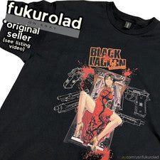 CAMISETA DE ALGODÓN BLACK LAGOON REVY ANIME