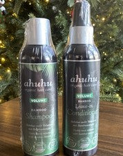 Champú y acondicionador de bambú voluminizador orgánico Ahuhu 6,76 oz (2)