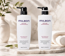 Champú y tratamiento reparador GLOBAL MILBON 500 ml 17,6 oz cuidado del cabello dañado Japón