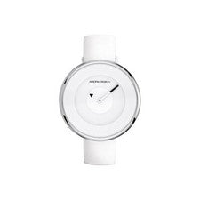 Adora Diseño Reloj de Mujer 3 BAR Análogo Ø 41mm Blanco Pulsera de Cuero