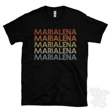 CAMISETA MARIALENA ESTILO RETRO REPETIDO Hombre y Mujer Novedad Genial Nombre Regalo