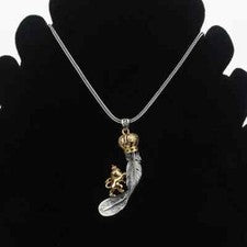 Collar León Corona Pluma Cadena Hombre Cadena Hombre Bisutería Regalo