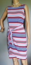 Vestido para mujer The Limited PS sin mangas con corbata pareo Melbourne a rayas cuello redondo