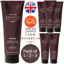 Champú Grow Gorgeous para el cuidado del cabello espesante intenso paquete de 250 ml de 1-3