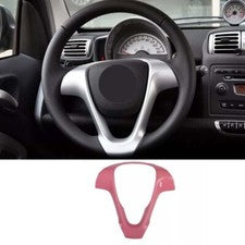 Bright Pink Cover Trim For Benz Smart Fortwo Steering Wheel Moulding 2009-2015