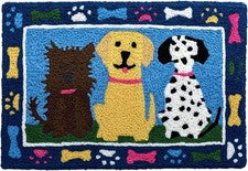 Alfombra Jellybean Puppy Gang Acento 20x30 Lavable a Máquina Interior Exterior