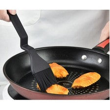 Utensilios de cocina de silicona con manivela en forma de V para almacenamiento higiénico