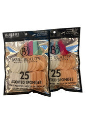 Juego de mezcla de esponjas de maquillaje Bazic Beauty 50 unidades (paquete de 2) sin látex