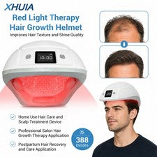 Casco de crecimiento del cabello con tapa de terapia de luz roja 650 nm 388 diodos para adelgazamiento del cabello cuida