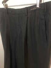 Pantalones de lana Dei Davico Vitale de tela para hombre 40x33 nuevos sin etiquetas hechos en Italia