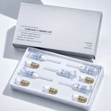 Set de 10 piezas de contorno facial en V suero reafirmante y crema cuidado moldeador facial antienvejecimiento