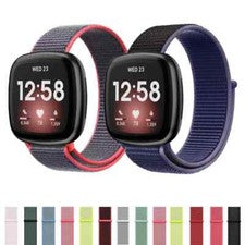 Correa de reloj deportivo tejida con lazo de nailon para Fitbit Versa 3 / Fitbit Sense