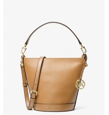 Bolso Bandolera MICHAEL KORS Townsend Cuero Guijarro Mujer Pequeño Cubo - Tostado~