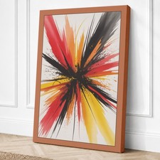 Impresión en lienzo abstracto de energía radiante arte de pared decoración del hogar listo para colgar
