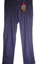 Pantalones informales de algodón suaves cálidos FB Fasion azules negros lunares para hombre talla US 40 EU 56