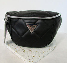 Riñonera Guess Bandolera Acolchada Negra Nueva con Etiquetas