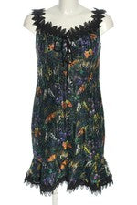Vestido de encaje Guess estampado floral elegante encaje mujer negro talla 38