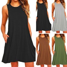Caliente nuevo 2019 vestido negro suelto oversize corto verano vestido de verano