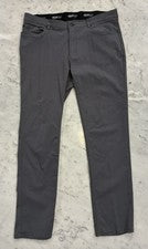 Pantalones Kenneth Cole Awearness Para Hombre Azul Marino, Calce Ajustado, Elastizados 36X32 NUEVO