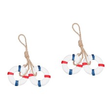 Juego de 2 Decoración de Pared para Hogar Baño Playa Costa Decoración Colgante