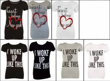NUEVA CAMISETA TOP MUJER SEÑORA NIÑA TALLA [S-M] [M-L]